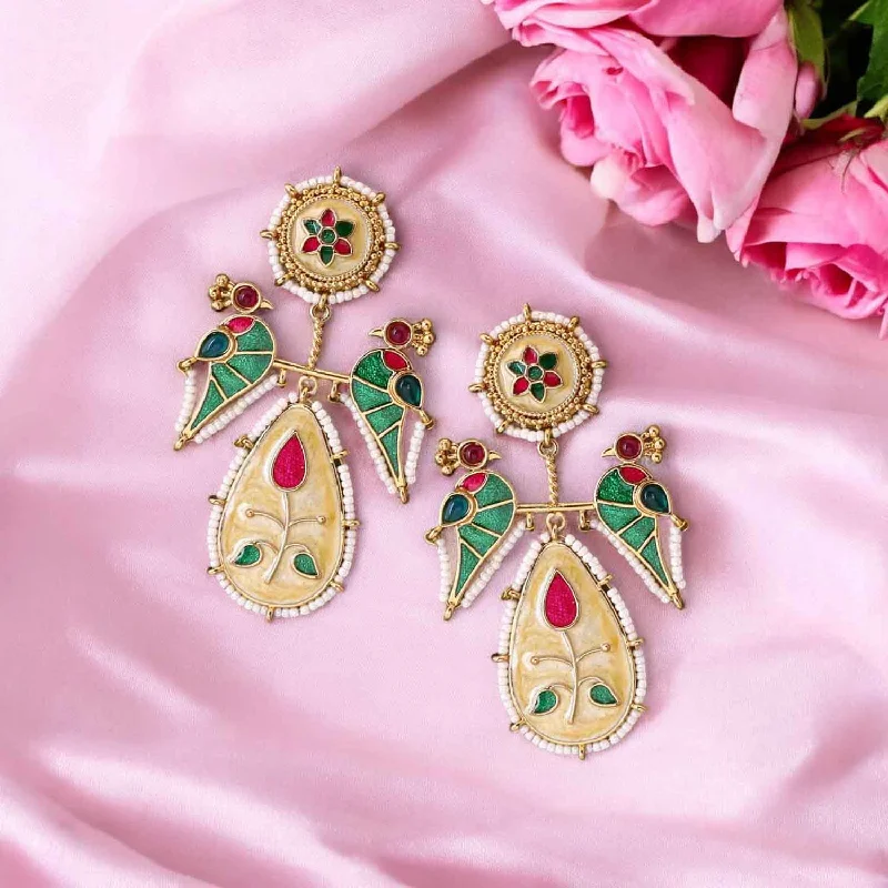 women luxury earrings -Multicolor Trishani Danglers