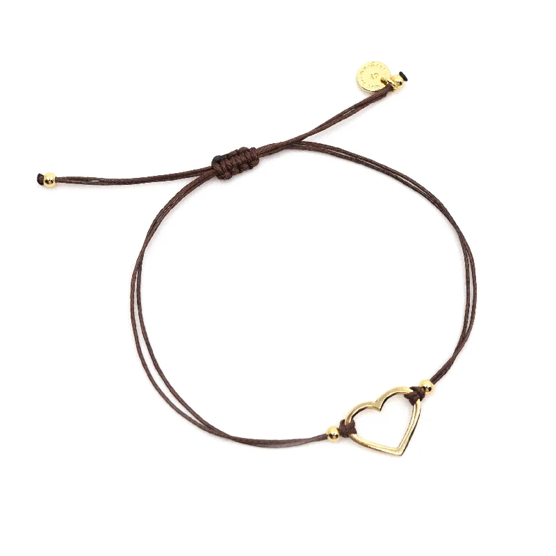 women luxury bracelets -Spavia Gives Back Heart Cord Bracelet