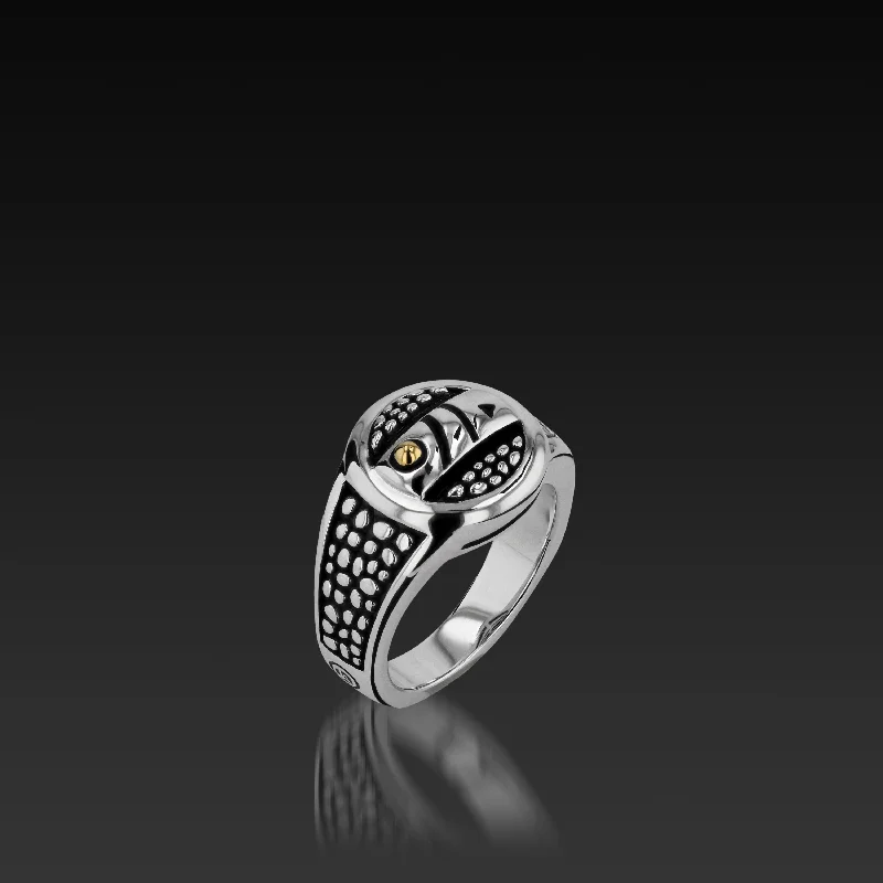 women wedding rings -Matrix Round Signet Ring