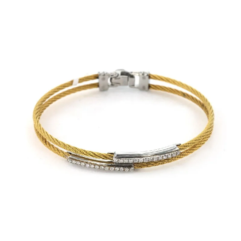 women bridal bracelets -0.23 ctw Diamond Cable Bangle Bracelet