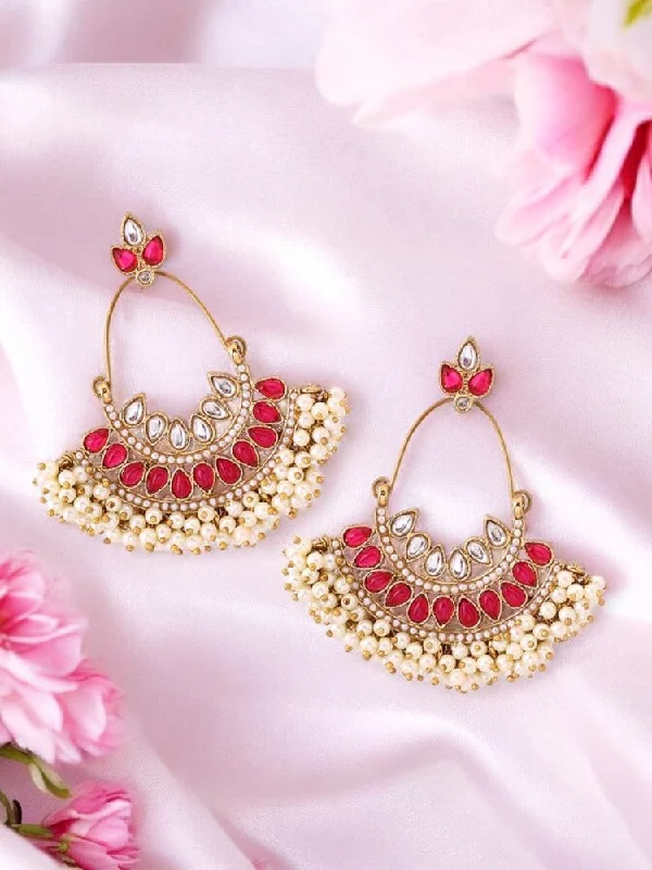 women fashion earrings -Rani Yuvika Chandbalis