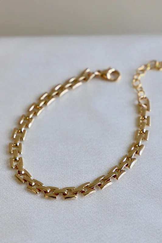 women layered bangles -SIENNA CHAIN BRACELET