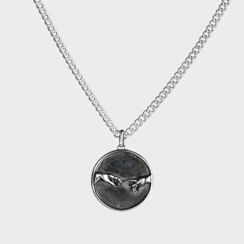 women affordable necklaces -The creation of Adam - Necklace