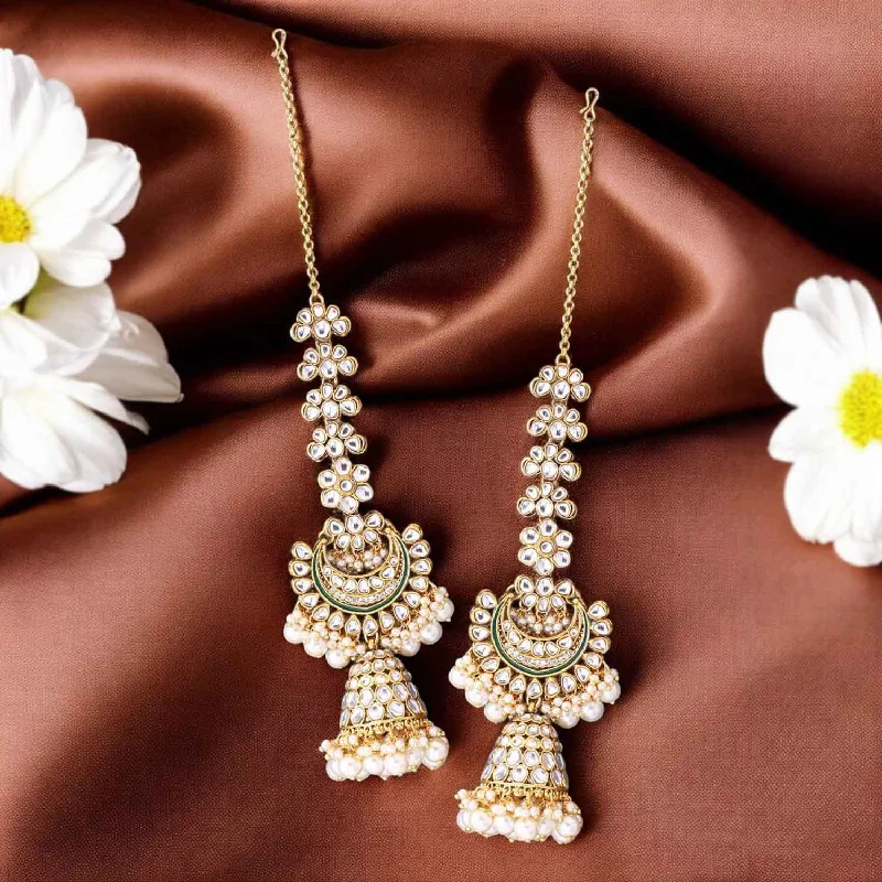 women eco-friendly earrings -Ivory Karanja Sahara Jhumkis