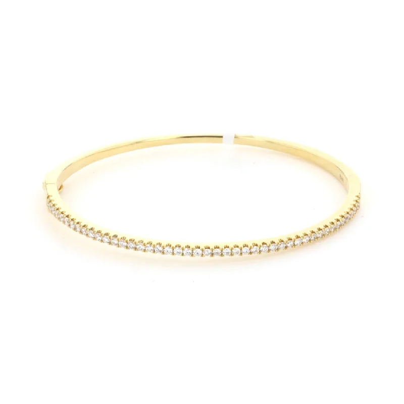 women crystal bangles -0.85 ctw Diamond Bangle Bracelet