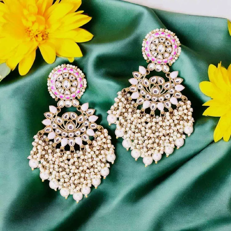 women adjustable earrings -Ivory Shalani Chandbalis