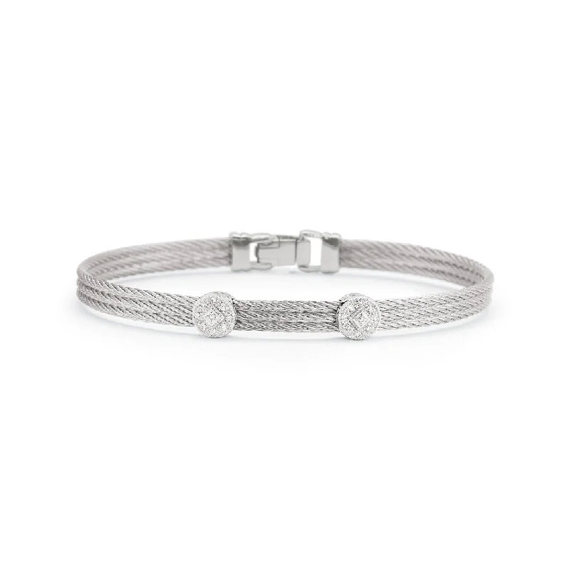 women cuff bangles -0.09 ctw Diamond Bangle Bracelet