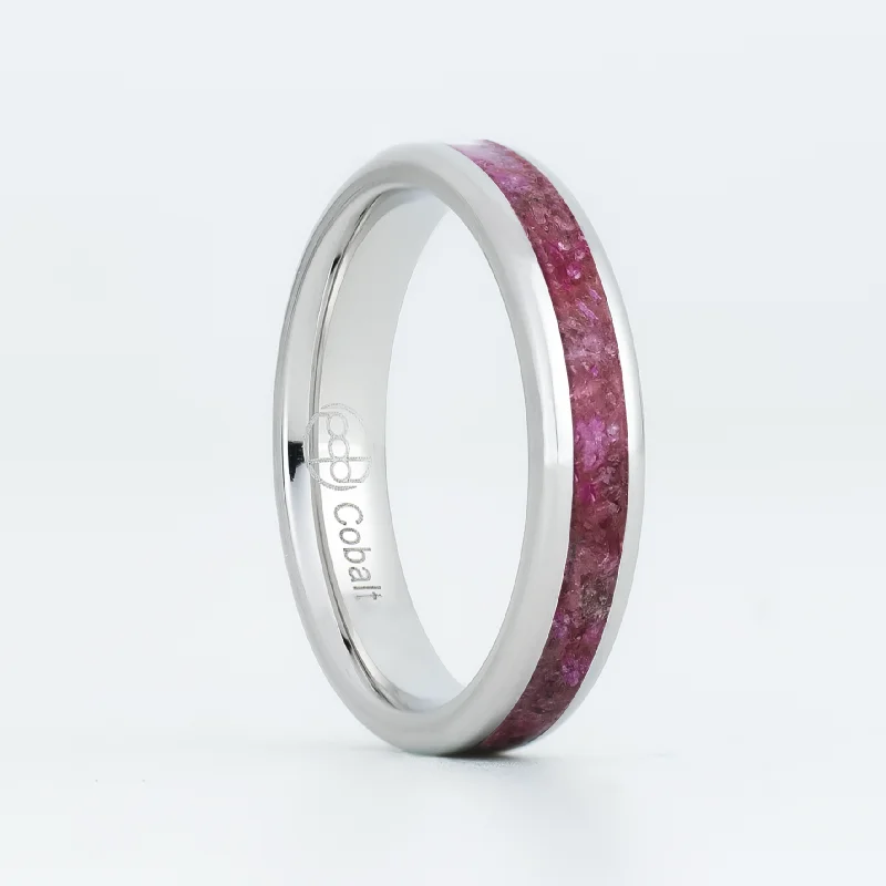 women heart-cut rings -Red Spinel Glowstone Stackable Ring