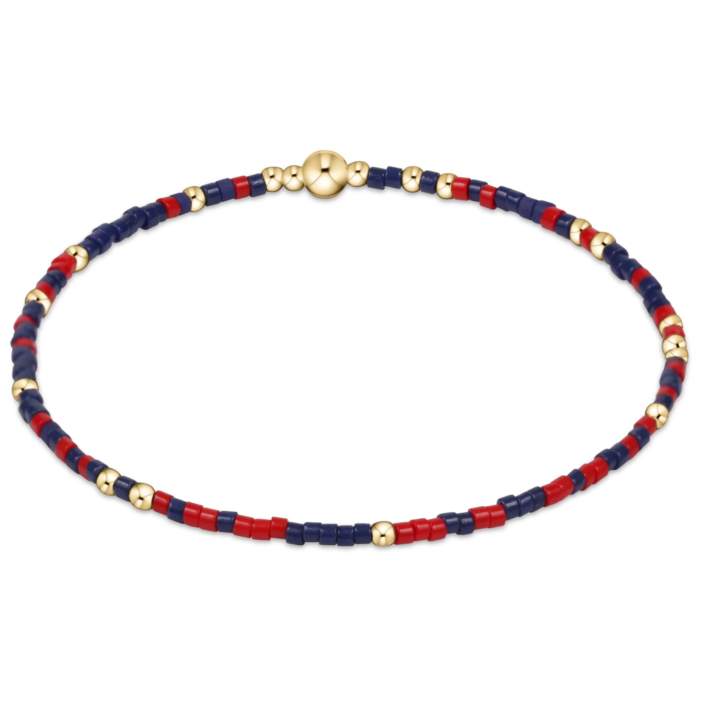 women chic bracelets -enewton 6.25" Gameday Hope Unwritten Bracelet - Matte Navy Bright Red