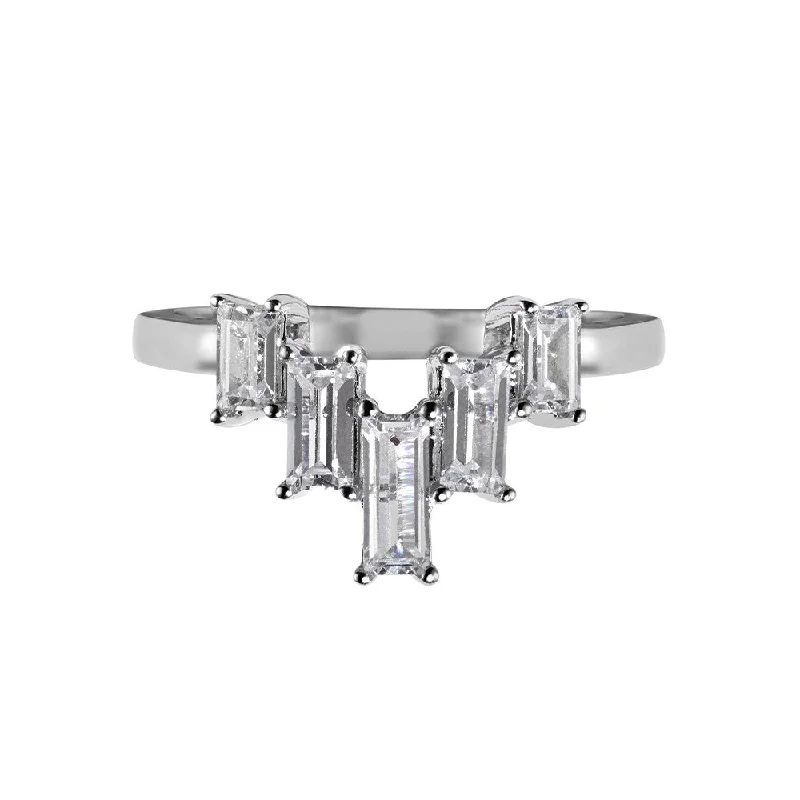 women cocktail statement rings -Silver Wish Ring