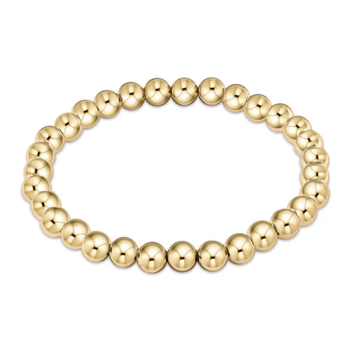 women pearl bracelets -enewton 6.25" Classic Gold Bead Bracelet - 6mm