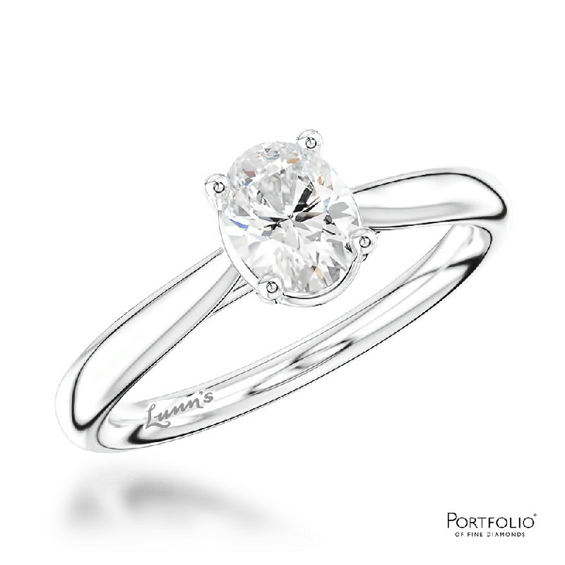 women matching rings -Solitaire 0.80ct G SI1 Diamond Platinum Ring