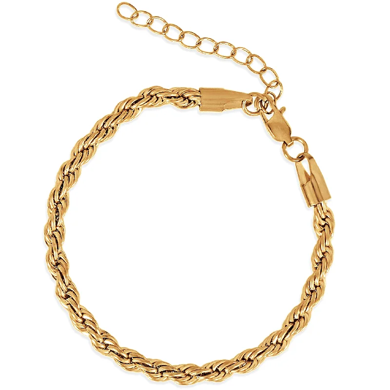 women charm bracelets -Luka Rope Chain Bracelet