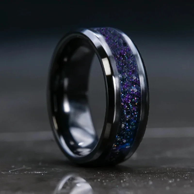 women engagement rings -Radiant Nebula Glowstone Ring