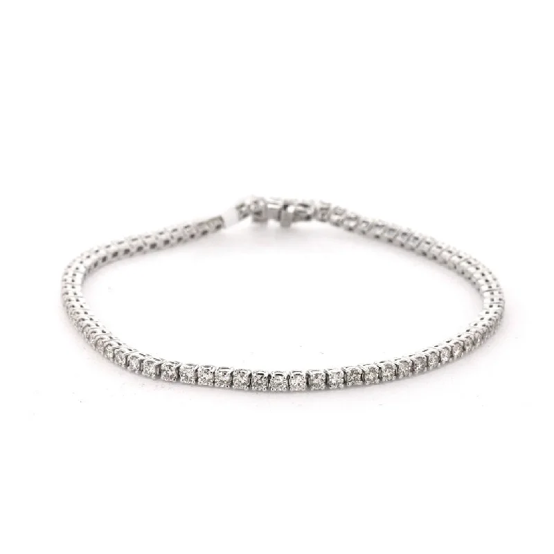 women cuff bracelets -2.14 ctw Diamond Tennis Bracelet