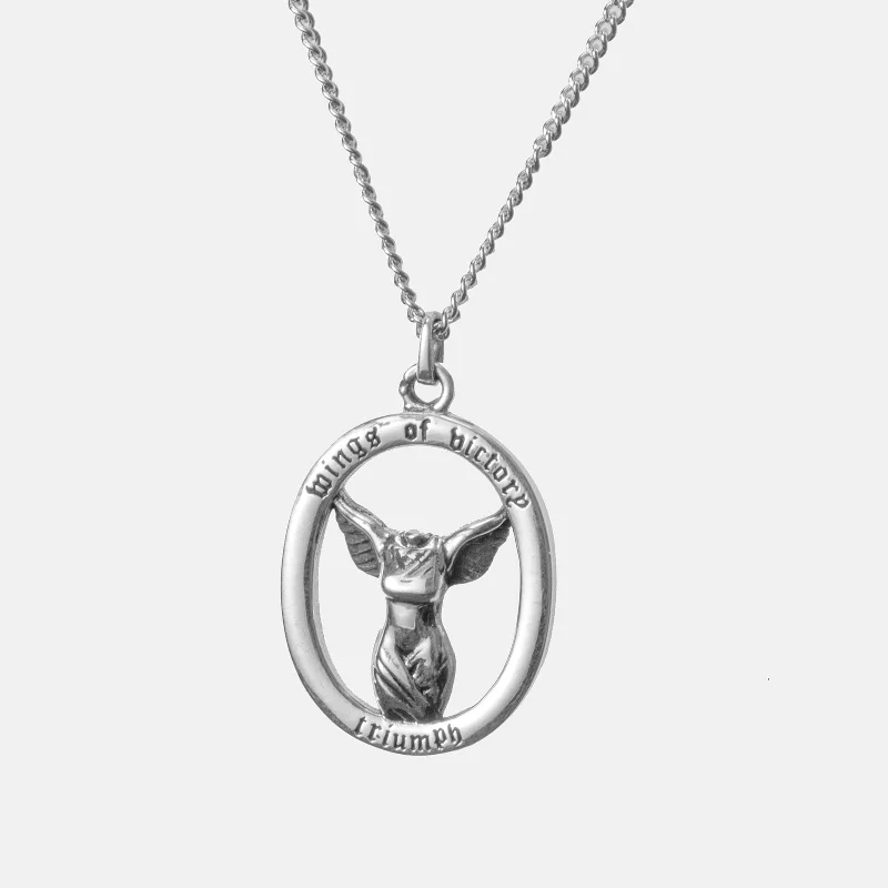 women vintage pendant necklaces -Winged Victory of Samothrace - Necklace