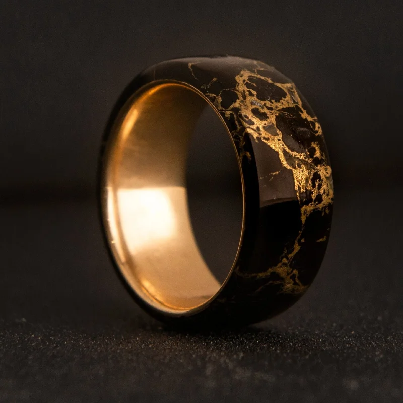 women silver wedding rings -The Heretic | Trustone and Gold Ring