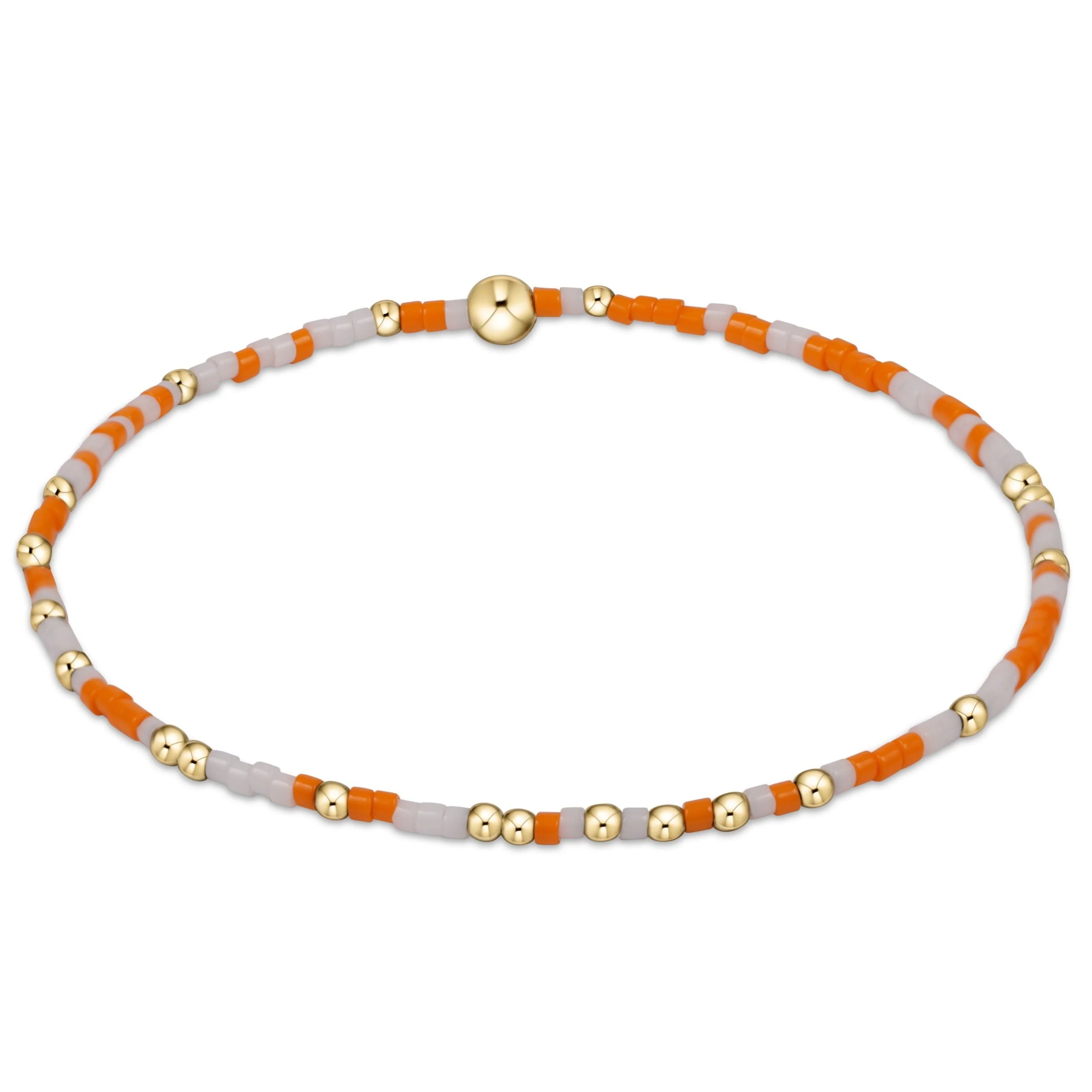 women bangles -enewton 6.25" Gameday Hope Unwritten Bracelet - Orange White