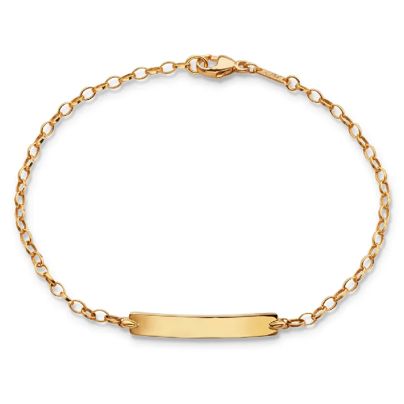 women stacked bracelets -18K Yellow Gold Petite Poesy Bracelet