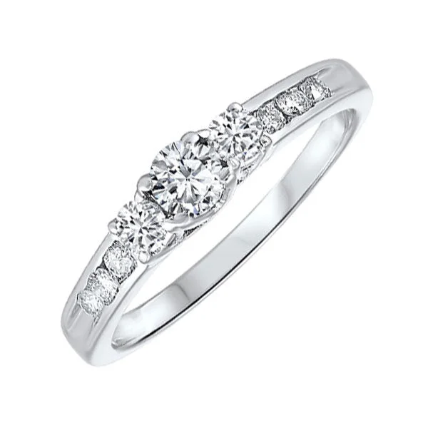 women luxury rings -14Kt White Gold Diamond (3/4Ctw) Ring