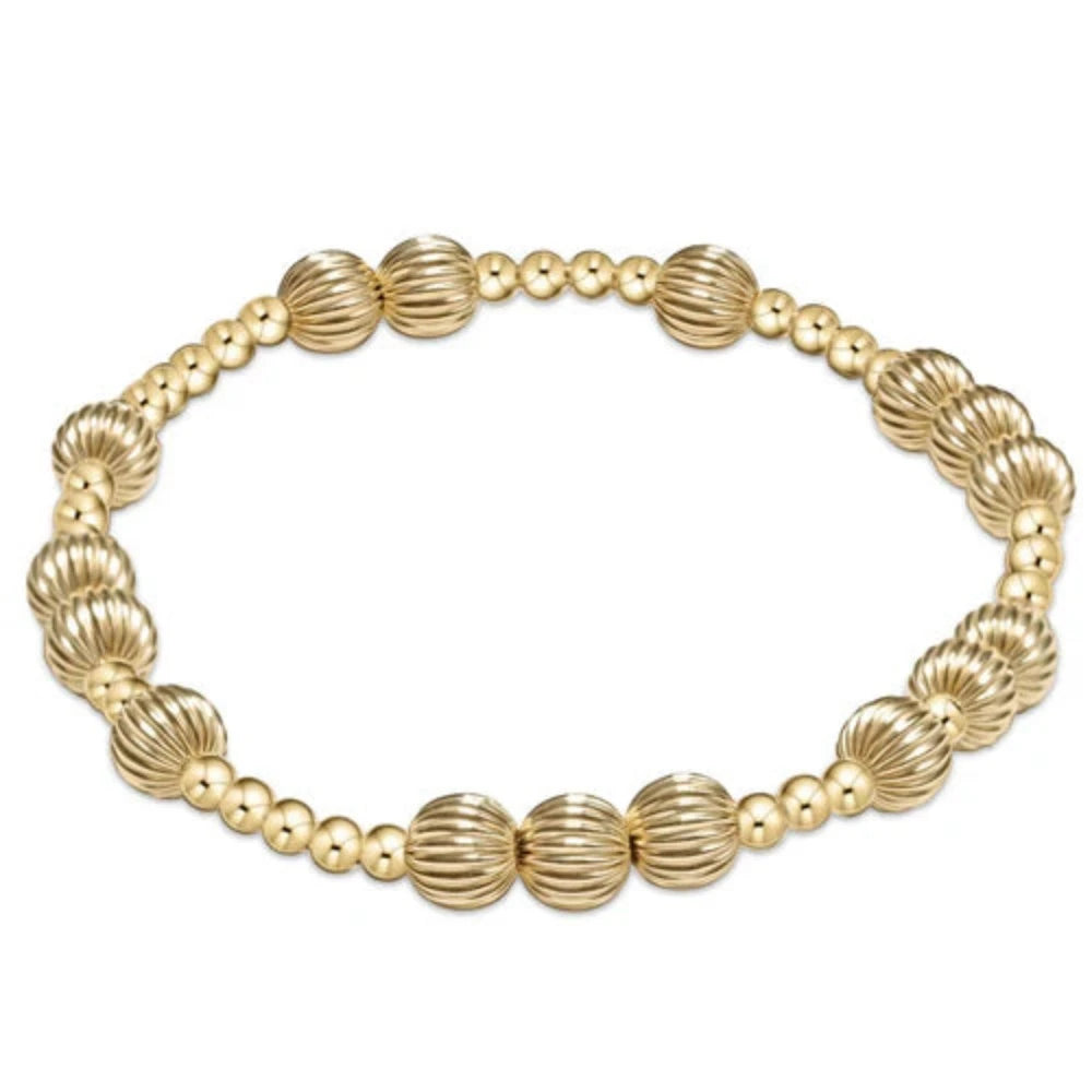 women dainty bracelets -enewton 6.25" Hope Unwritten Dignity Bead Bracelet-Gold 6mm