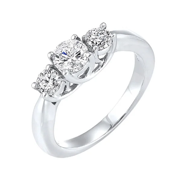 women engagement rings -14Kt White Gold Diamond (2Ctw) Ring