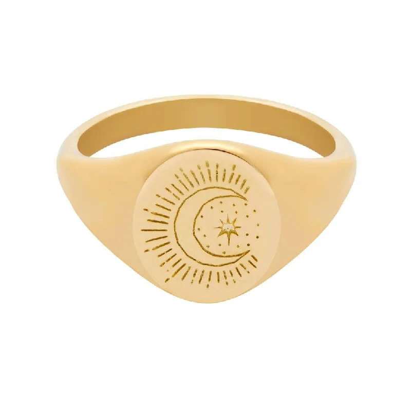 women commitment rings -Fantasy Signet Ring