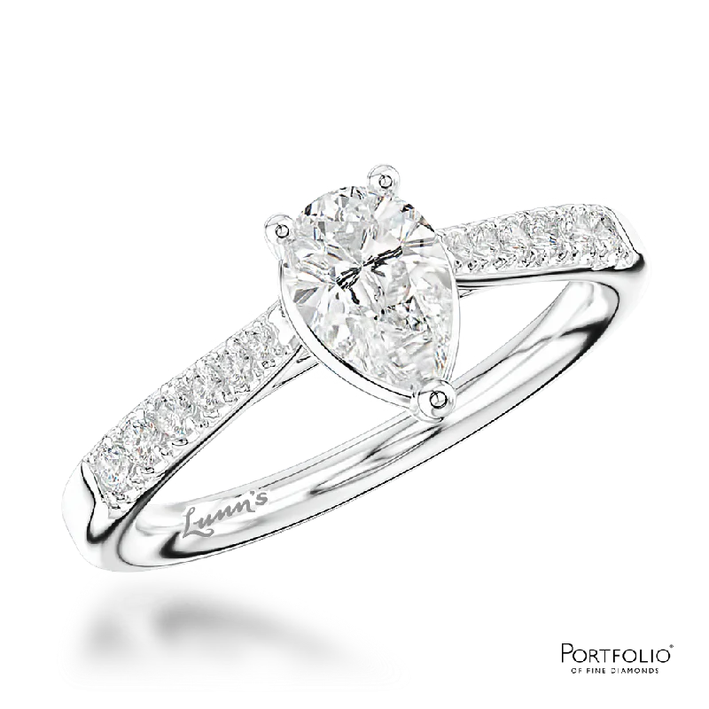 women classic wedding bands -Solitaire 0.70ct F VS1 Diamond Platinum Ring