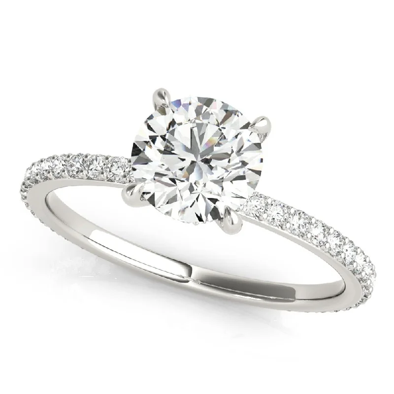 women three-stone engagement rings -Mesa Engagement Ring