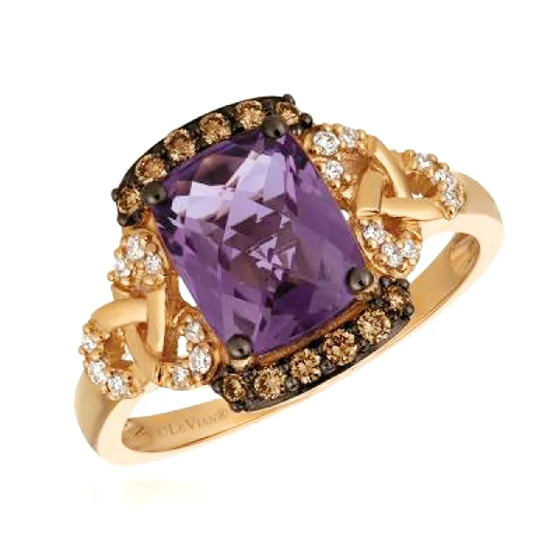 women luxury engagement rings -Le Vian Grape Amethyst™ Chocolatier Ring