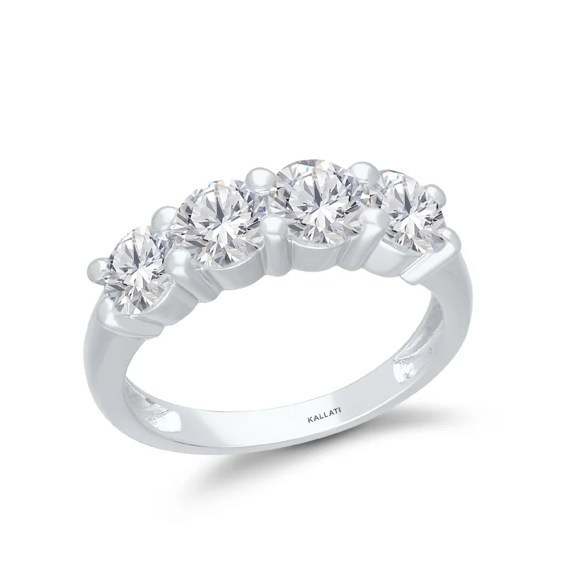 women birthstone rings for women -Kallati 2ctw Lab Grown Diamond Band