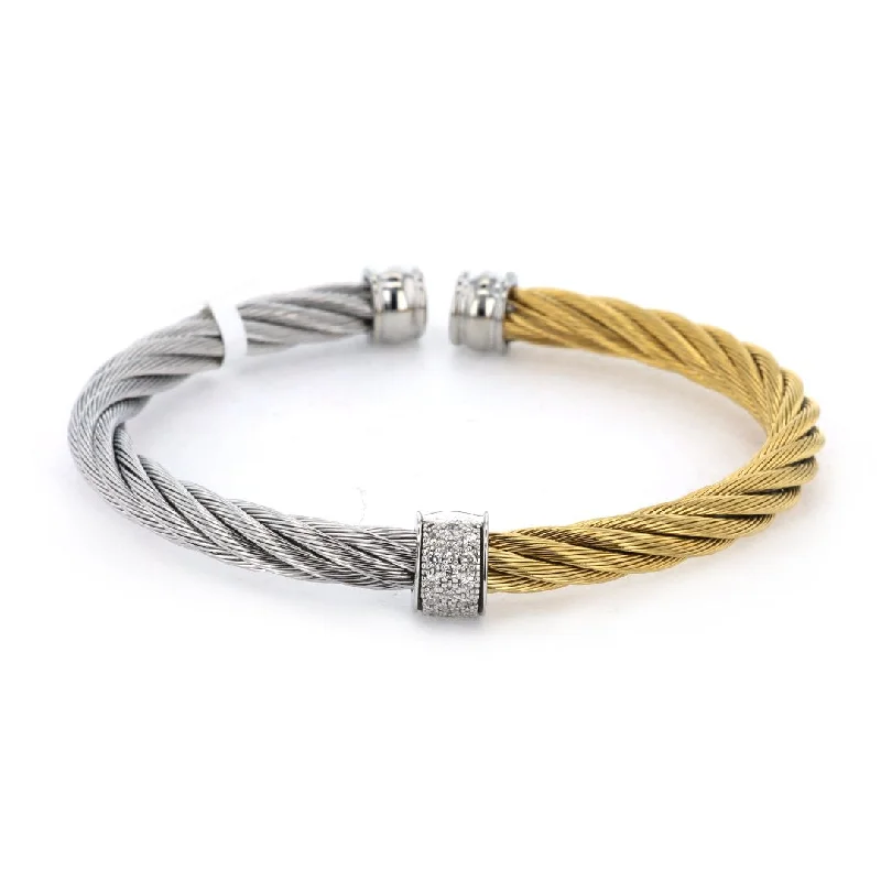 women men’s leather bracelets -0.13 ctw Diamond Bangle Bracelet