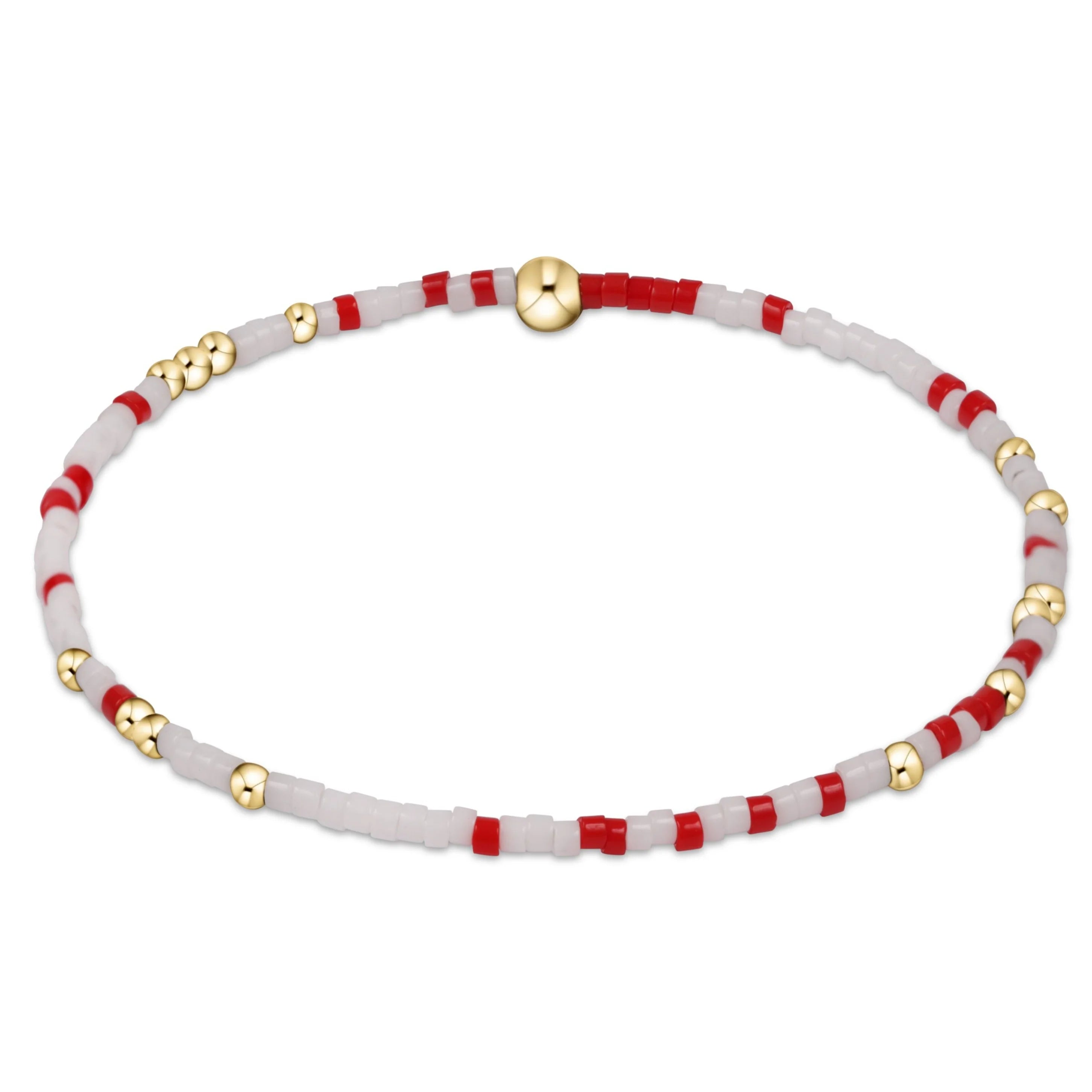 women adjustable bracelets -enewton 6.25" Gameday Hope Unwritten Bracelet - Bright Red White