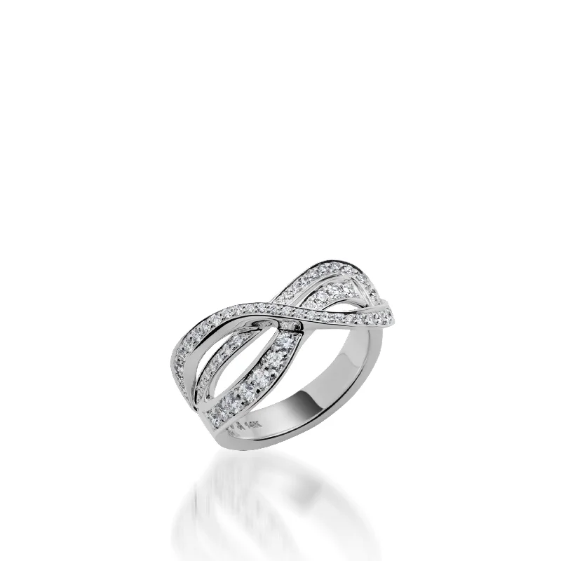 women luxury wedding rings -Bellagio Small Diamond Pave Ring