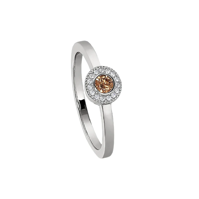 women classic wedding bands -Birth Gems Topaz Ring