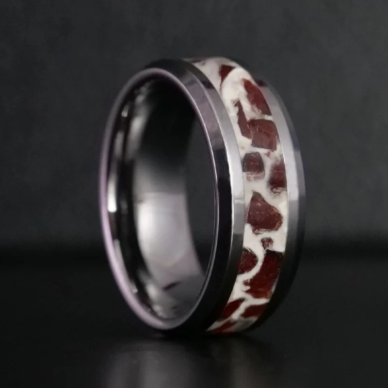 women matching rings -January Birthstone Ring | Garnet Glowstone Ring