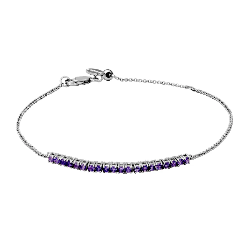 women vintage bangles -Samuel B. Dazzle Gemstone Adjustable Bracelet