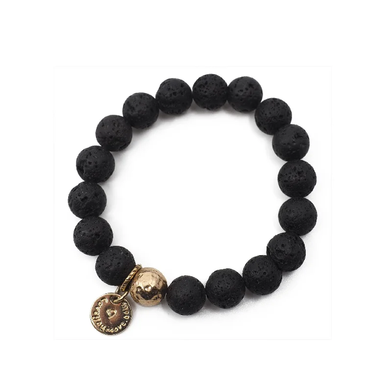 women trendy bracelets -The Luna Bracelet in Black Lava