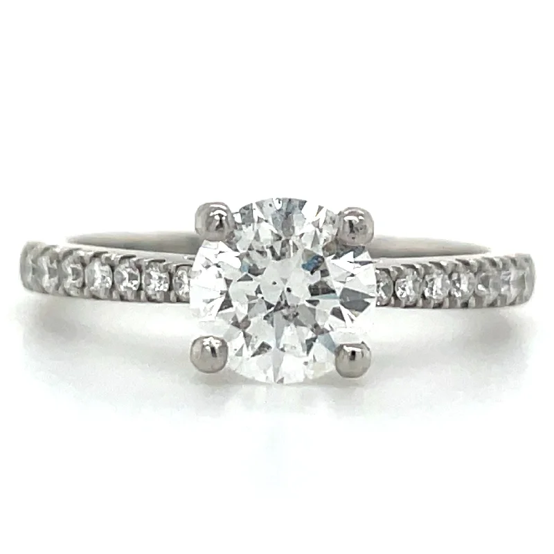 women antique engagement rings -Mia - Platinum Solitaire Earth Grown Diamond Engagement Ring