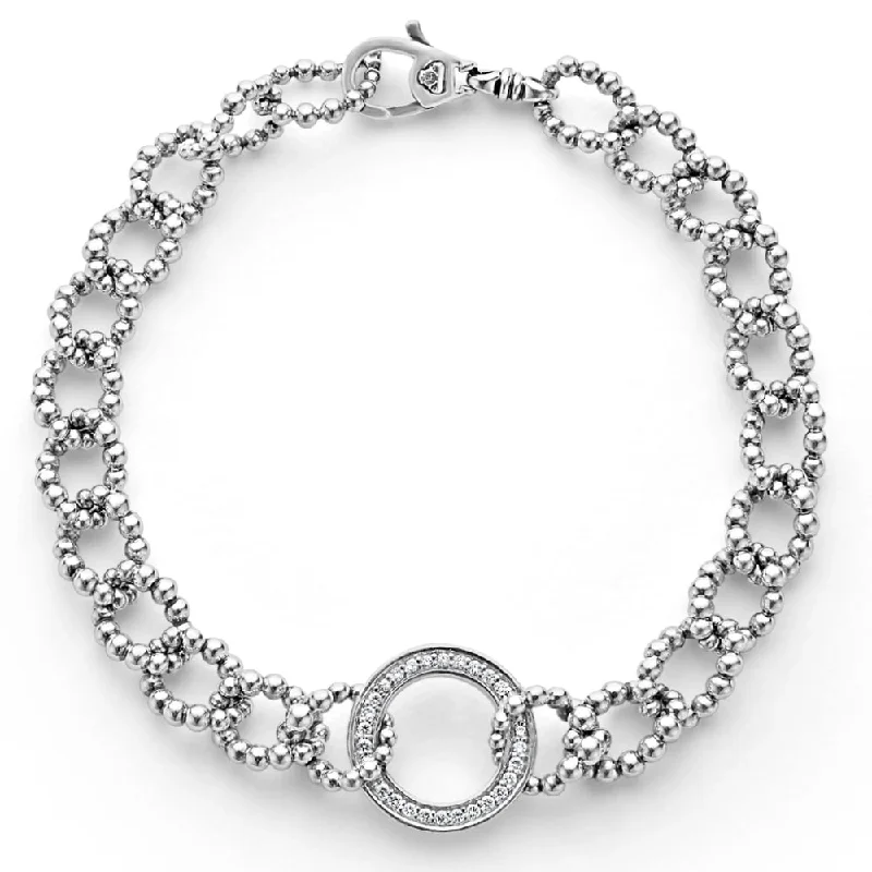 women beaded bracelets -Lagos Diamond Circle Link Bracelet