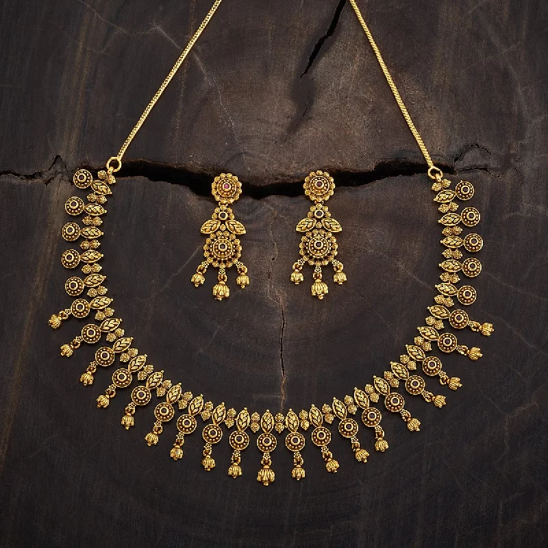 women affordable gold necklaces -Antique Necklace 170557