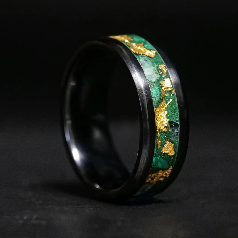 women matching rings -Royal Emerald Glowstone Ring