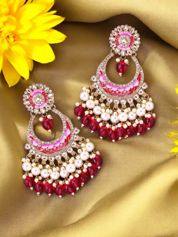 women long drop earrings -Rani Aanshi Chandbalis