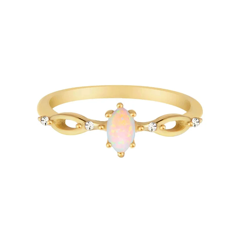 women birthstone rings for women -Beatrice Opal Ring