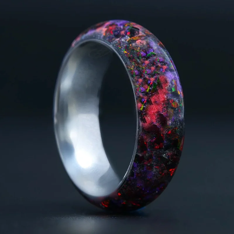 women sapphire rings -The Void | Boundless Tungsten Glowstone Ring