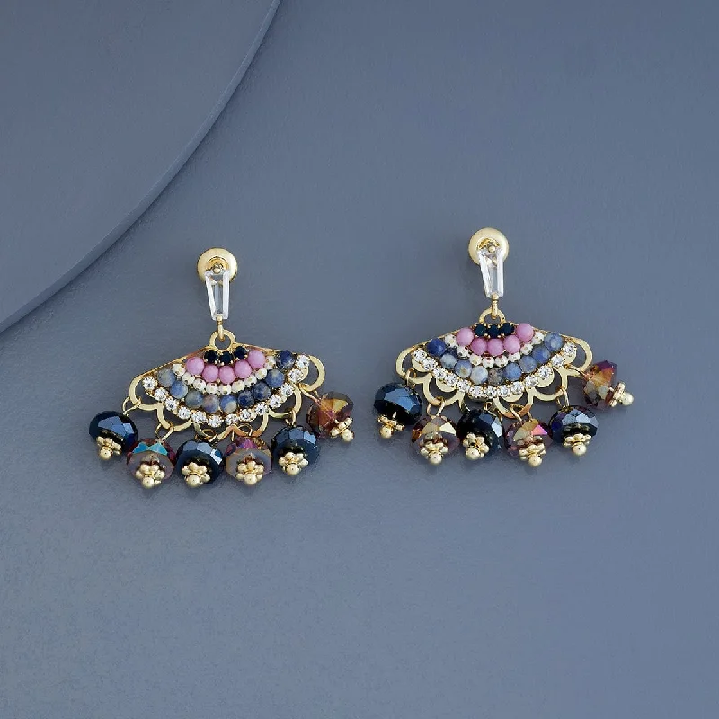 women gemstone stud earrings -Trendy Earring 178781