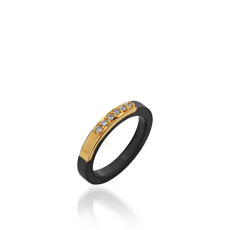 women eternity rings -Duplex Pave Ring