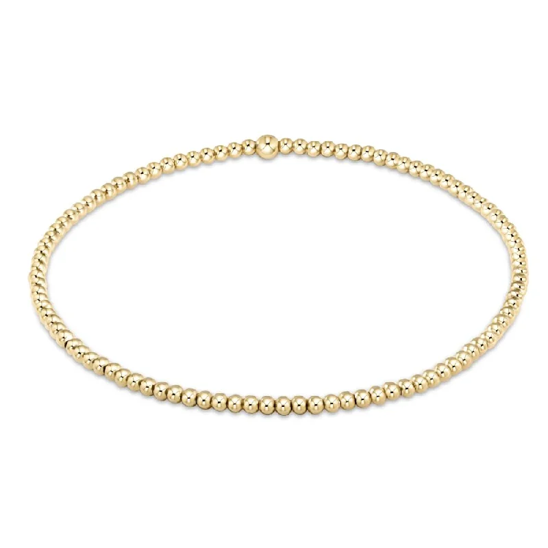 women tennis bracelets -enewton 6.25" Classic Gold Bead Bracelet - 2mm