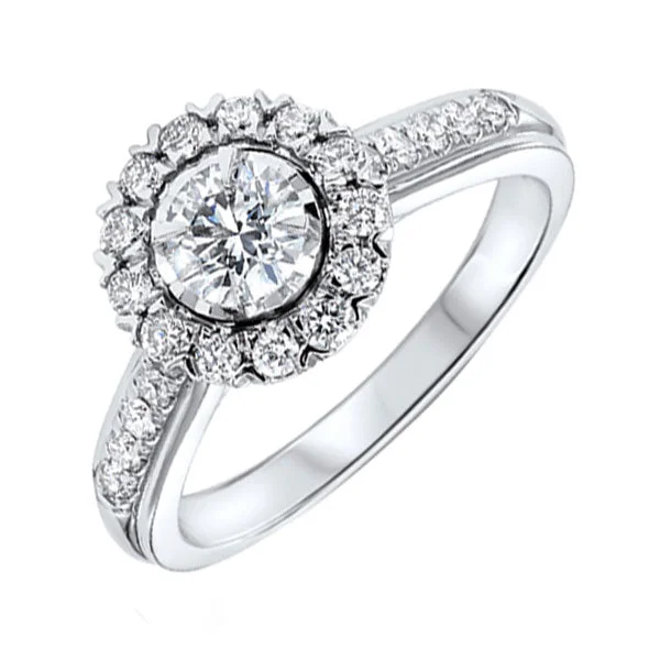 women commitment rings -14Kt White Gold Diamond(1Ctw) Ring