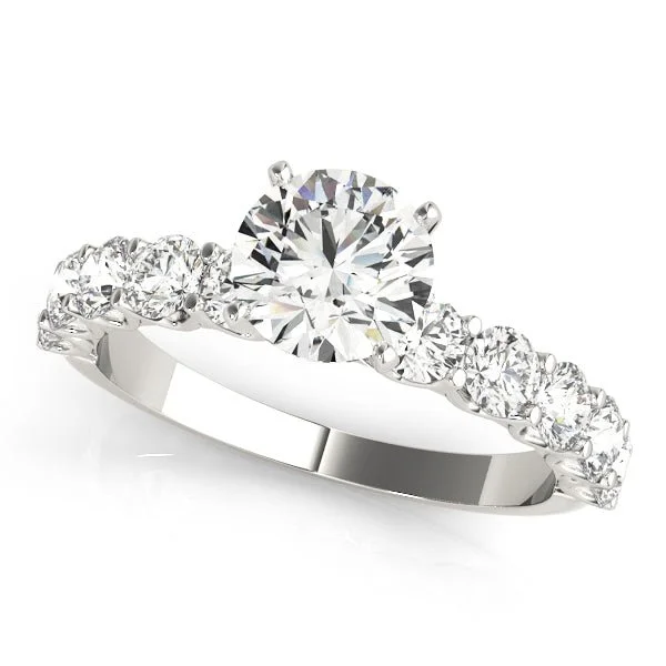 women silver engagement rings -Belle Engagement Ring